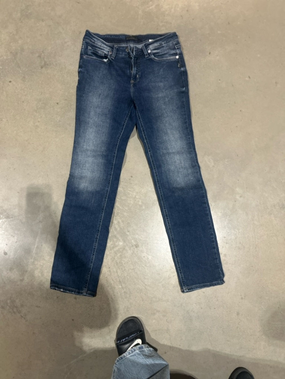 Silver Jeans Women's Faded Blue Straight-Leg Denim